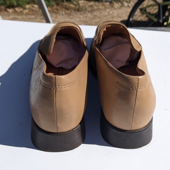 RockPort Tan leather loafers, slip on shoes 8.5W - Picture 4 of 11